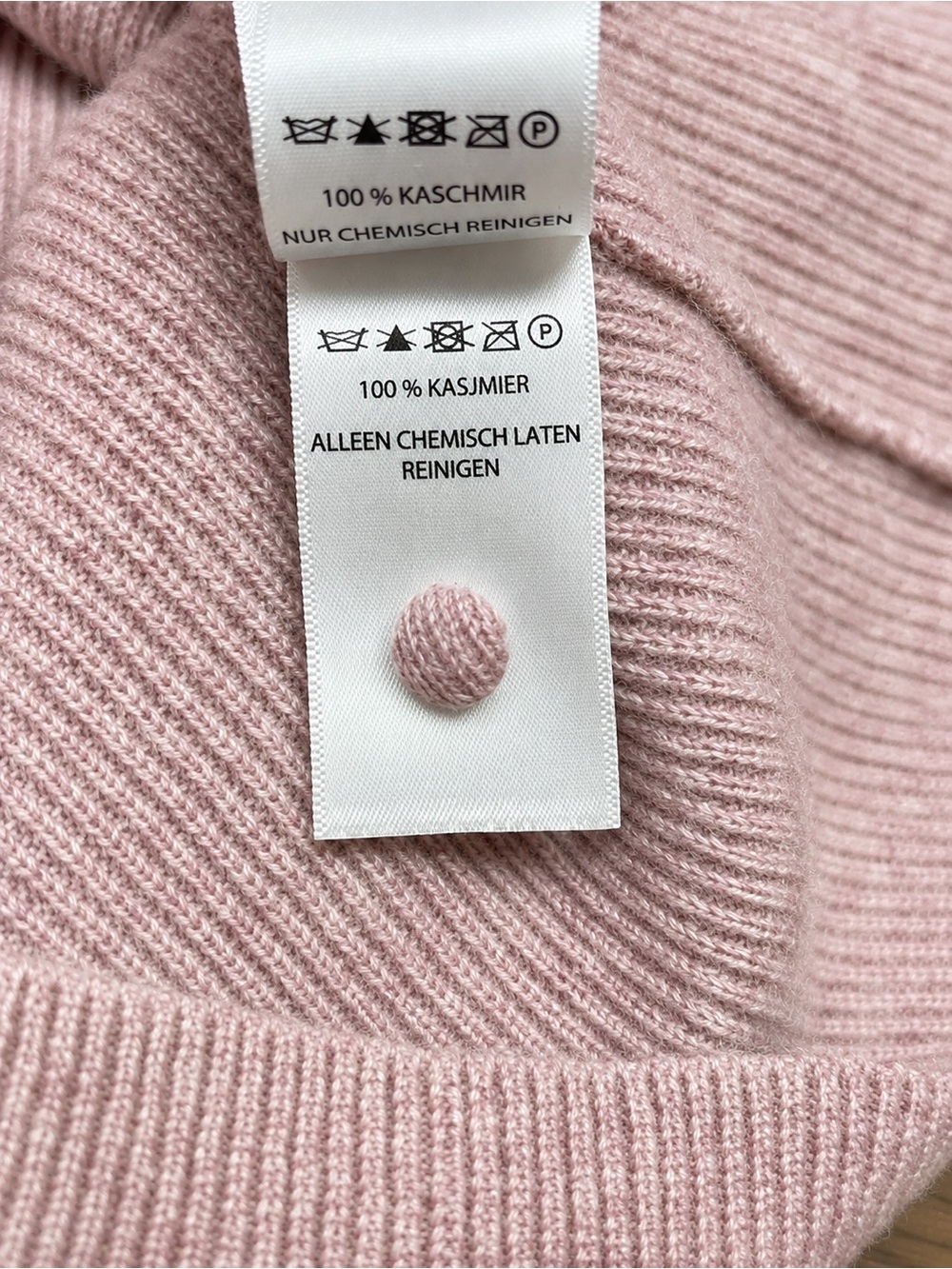 Cynthia Rowley 100% 2-Ply Cashmere Blush Bell Sleeve Sweater Size M - Picture 6 of 7